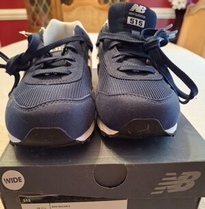 New Balance Kids' Blue and White Sneakers.  New W/O Tag.